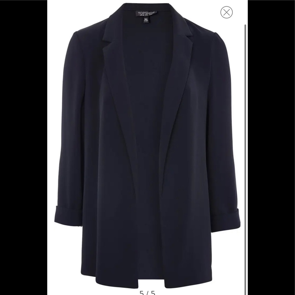 TOPSHOP Black size 8 Chuck on Blazer